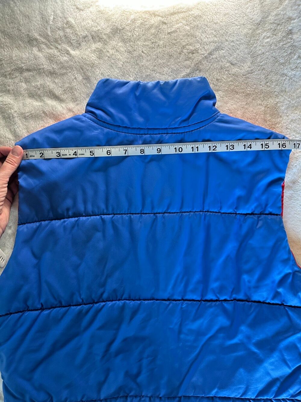 Vintage 70s Unisex Pacific Trail colorblock puffer vest small retro ski hike - Picture 8 of 8